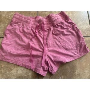 90 Degree By Reflex M Soft Pink Active Shorts Drawstring
